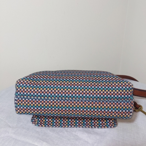 Fossil Kinley Small Crossbody Teal/Brown ZB7610-725 NWOT - Picture 7 of 12